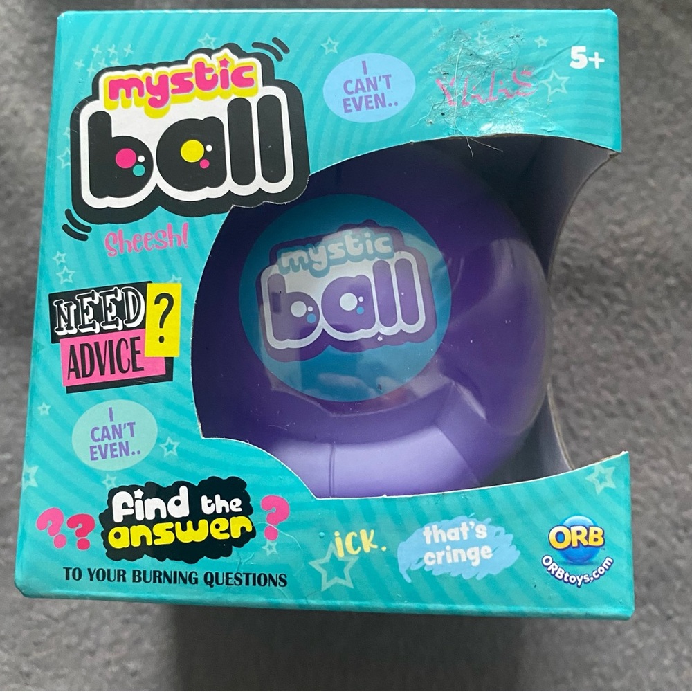 Mystic ball made by orbtoys.com find the answers novelty fortune teller